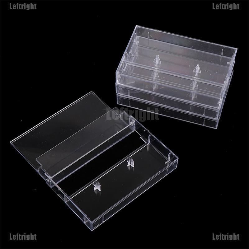 Bộ 10 Hộp Đựng Băng Cát Sét Trống Trong Suốt Chống Bụi Tiện Dụng