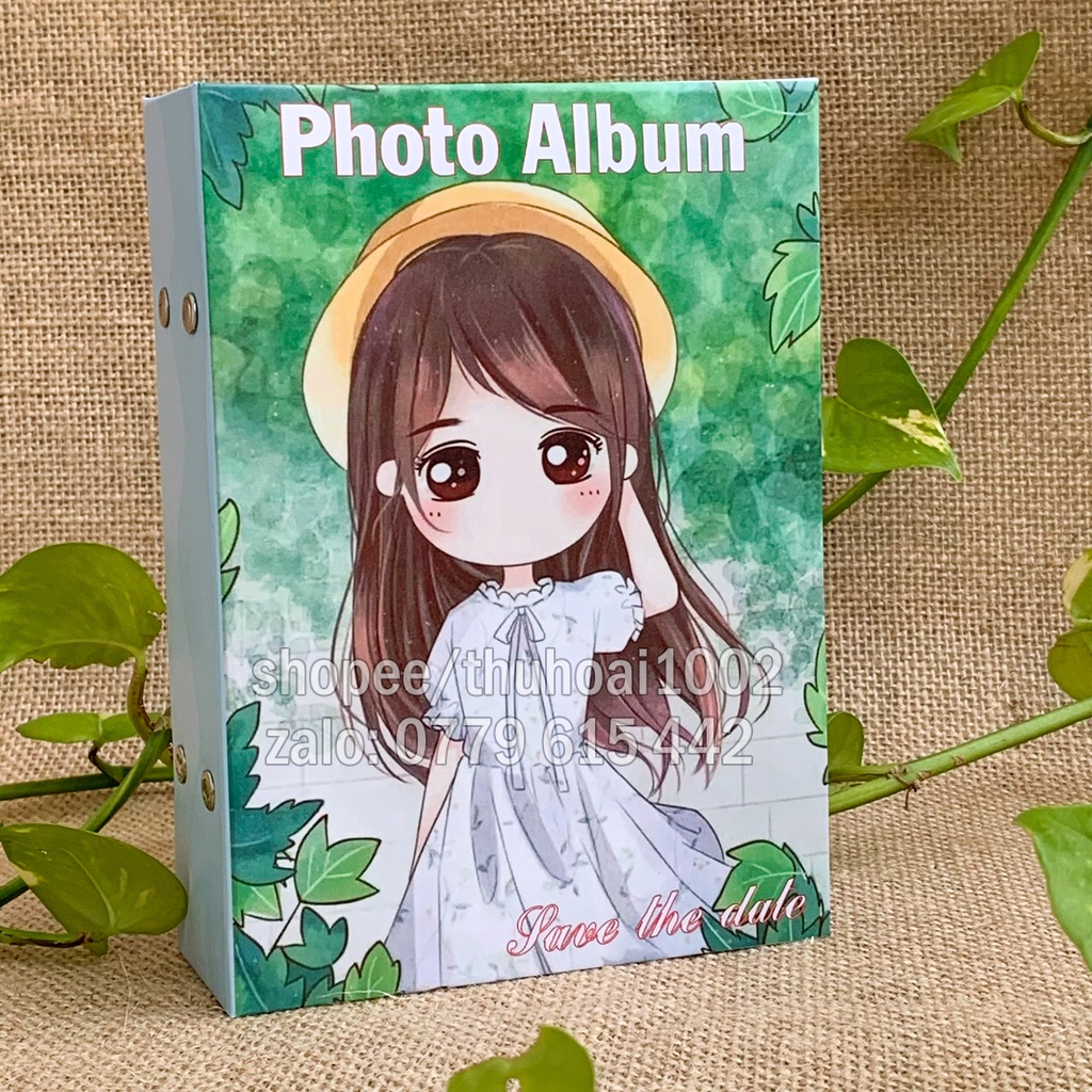 Album bìa giấy cứng, đựng 200 ảnh 6x9