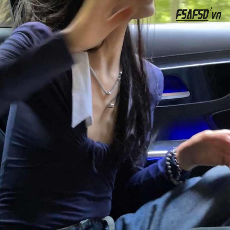 Áo Thun Một Mảnh Ôm Dáng Phong Cách Retro Pháp Cho Nữ