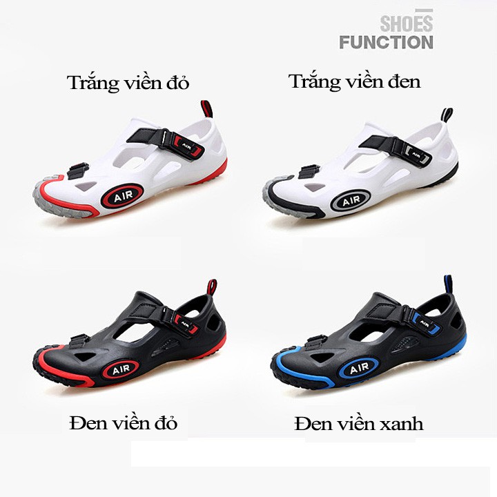 Giày nhựa đi mưa nam nữ Trekking Air full size 35-45 đi biển lội nước thoải mái