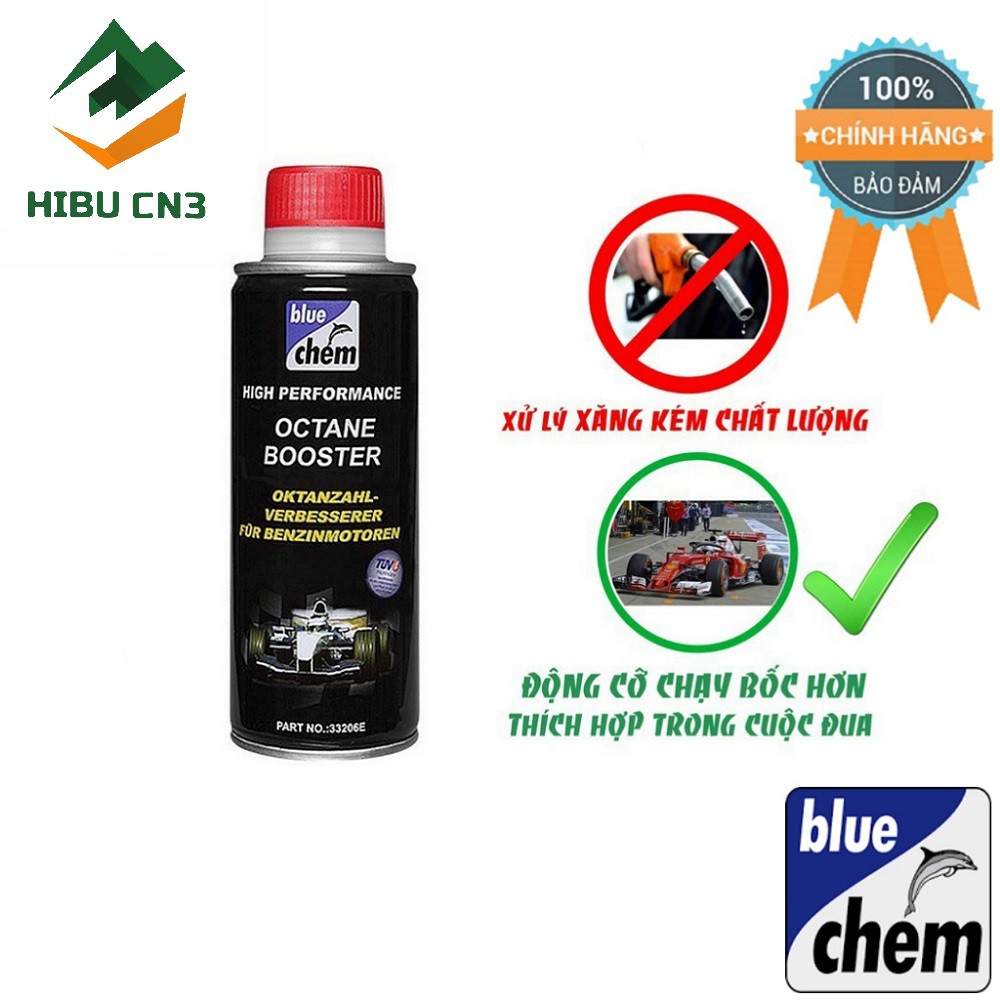 { CAO CẤP } Chai Dung dịch tăng chỉ số Octan Bluechem dành cho các dòng ô tô chạy máy xăng 250ml