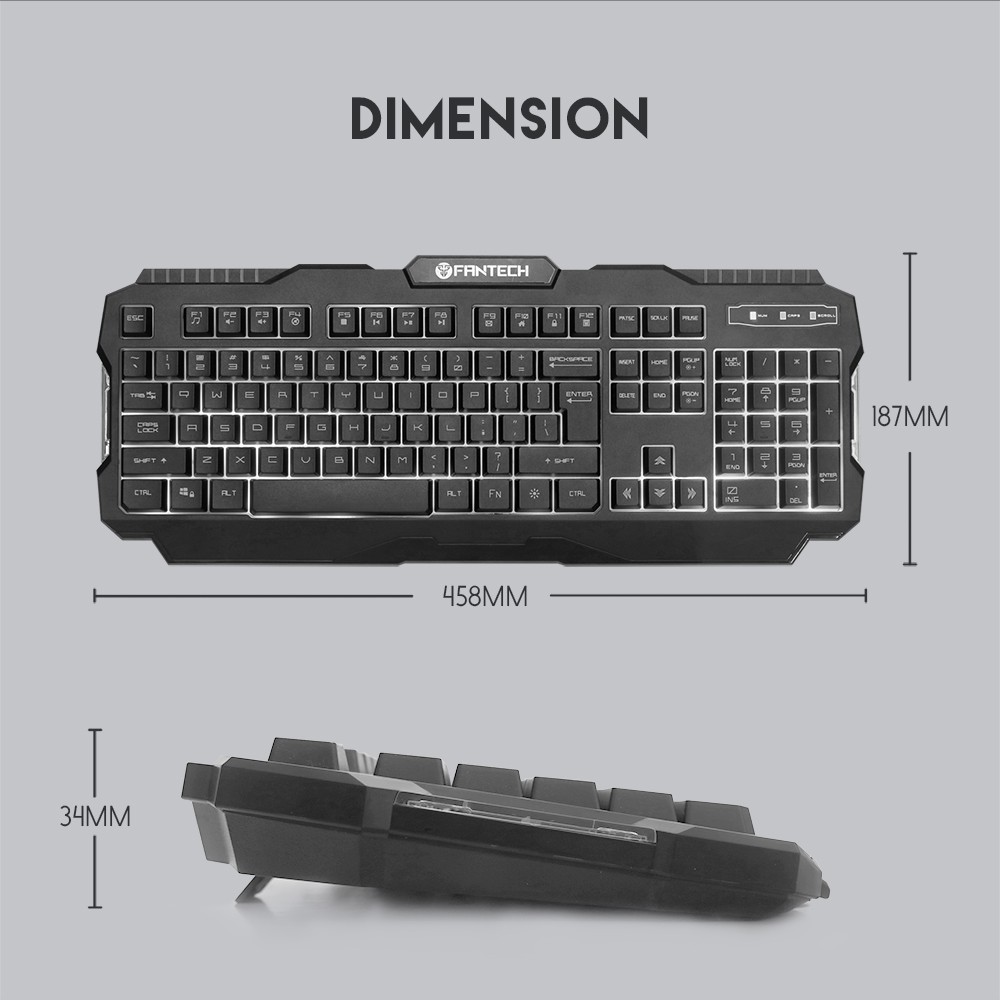 Bàn phím gaming Fantech K511 HUNTER PRO LED RGB Full size