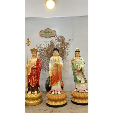 Ta Bà Tam Thánh đứng cao 45cm -47cm
