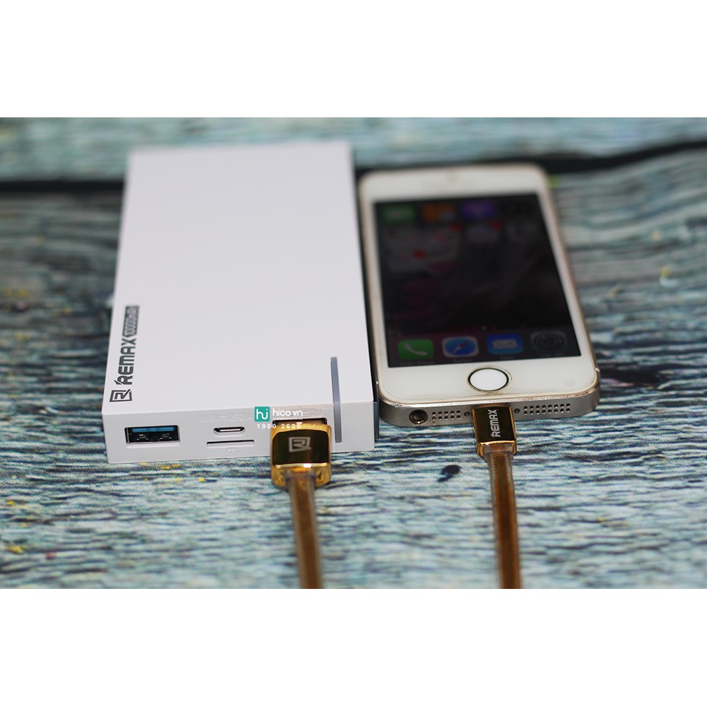 Dây sạc Iphone và Android Remax Gold RC-016 sạc siêu nhanh, siêu bền, chống rối