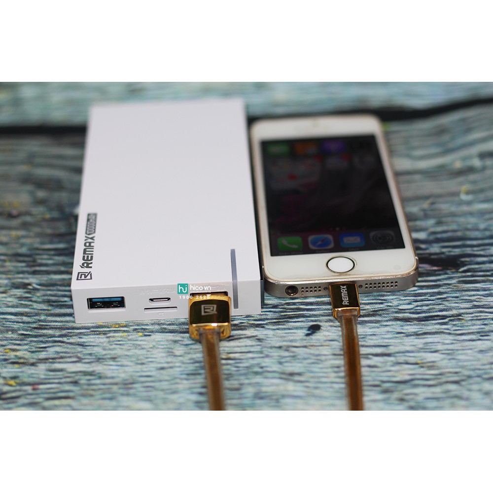 Dây cáp sạc Remax Gold IPHONE/ANDROID sạc siêu nhanh, siêu bền