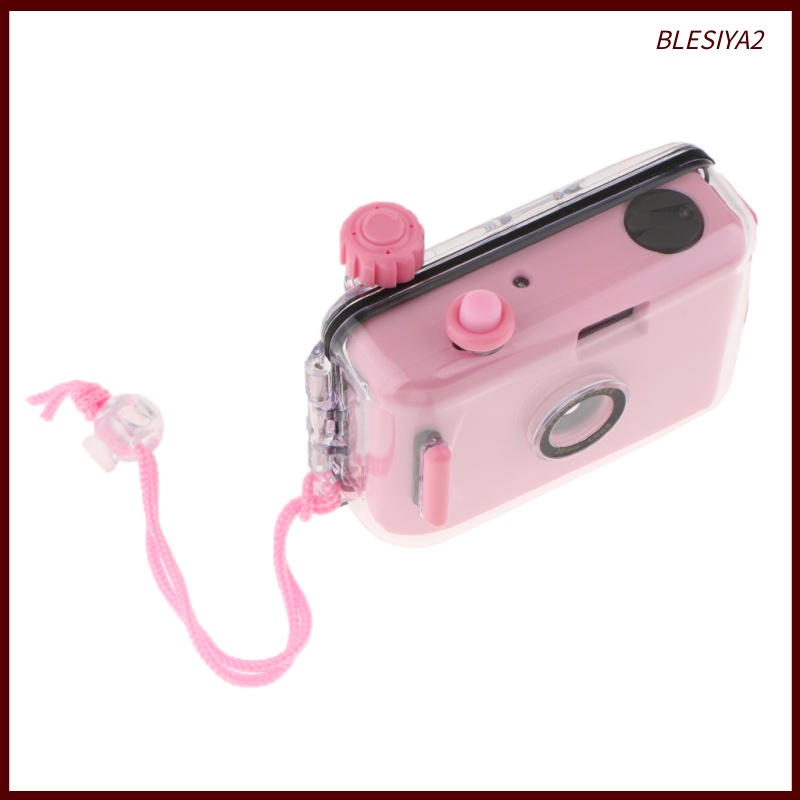 [BLESIYA2] Scuba Diving Waterproof Lomo Camera 35mm Film w/ Housing Case Reusable Pink