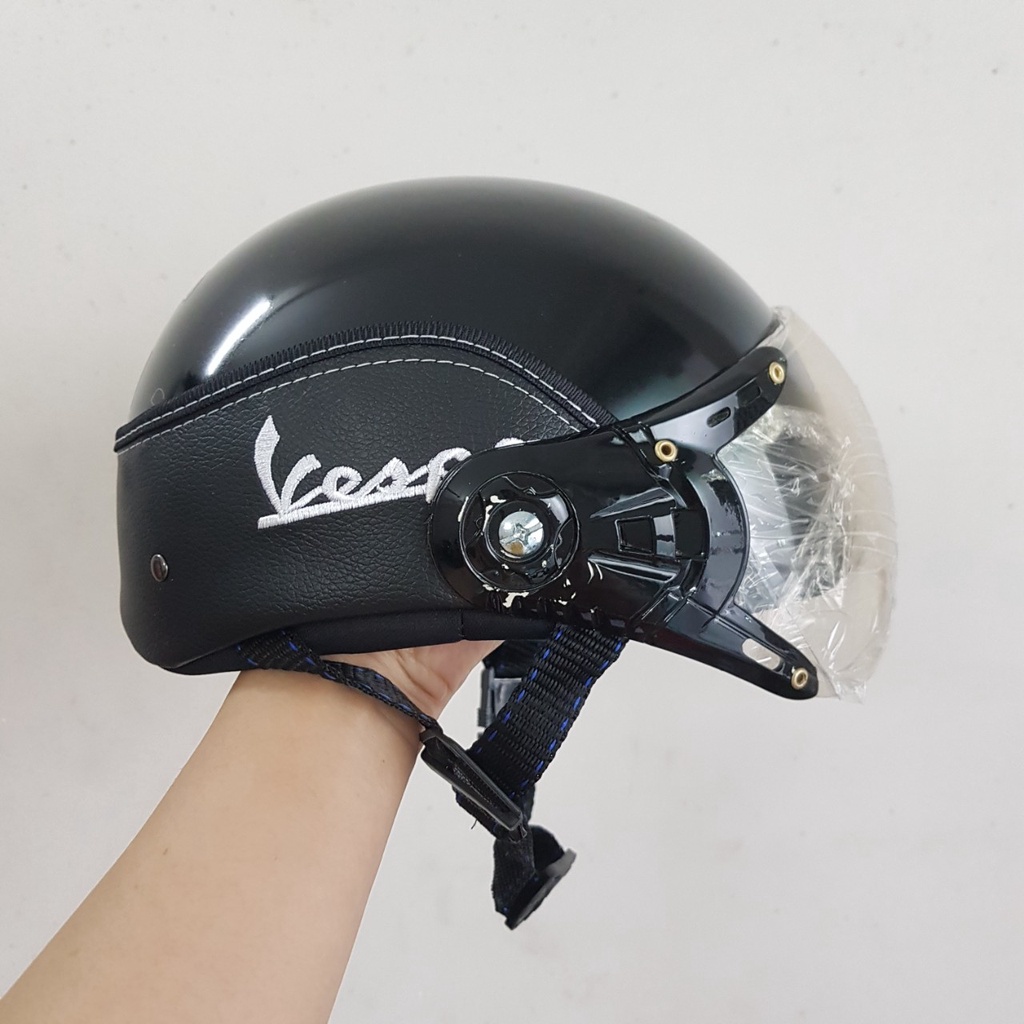 Mũ Bảo Hiểm Có Kính Vespa - An Toàn Cao Cấp