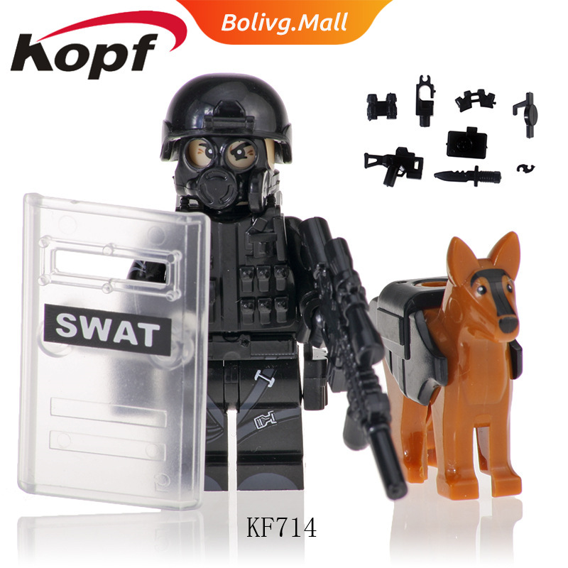 Bộ Đồ Chơi Lego Xếp Hình Cảnh Sát Kf6067 Swat Thú Vị Cho Bé