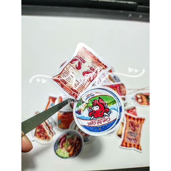 Bộ Hình Dán Sticker Ẩm thực Việt ------Nhà, hàng quán Việt