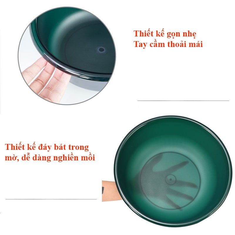 Bát trộn mồi cứng cao cấp , đựng mồi câu đơn đài -BTM-5
