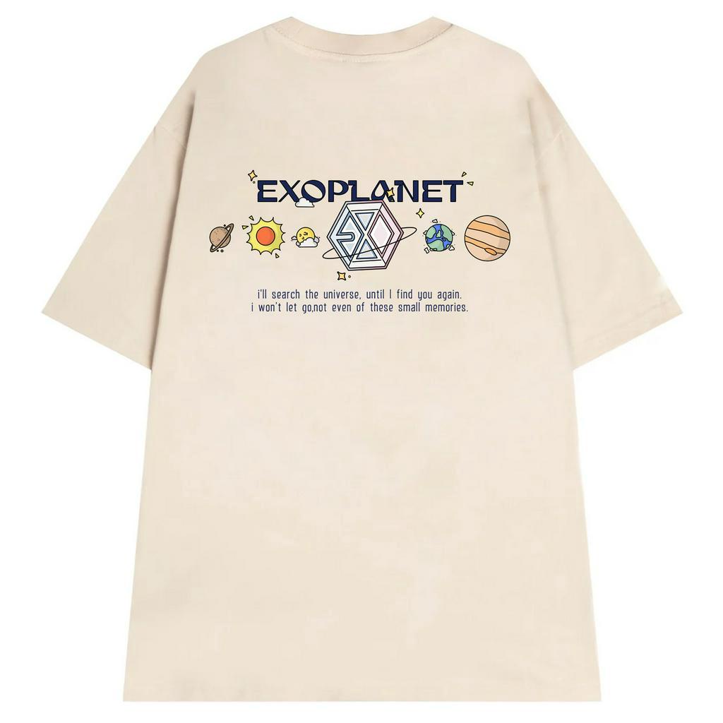 EXOPLANET: UNIVERSE TEE - Áo thun EXO unisex oversize 2 màu đen/trắng