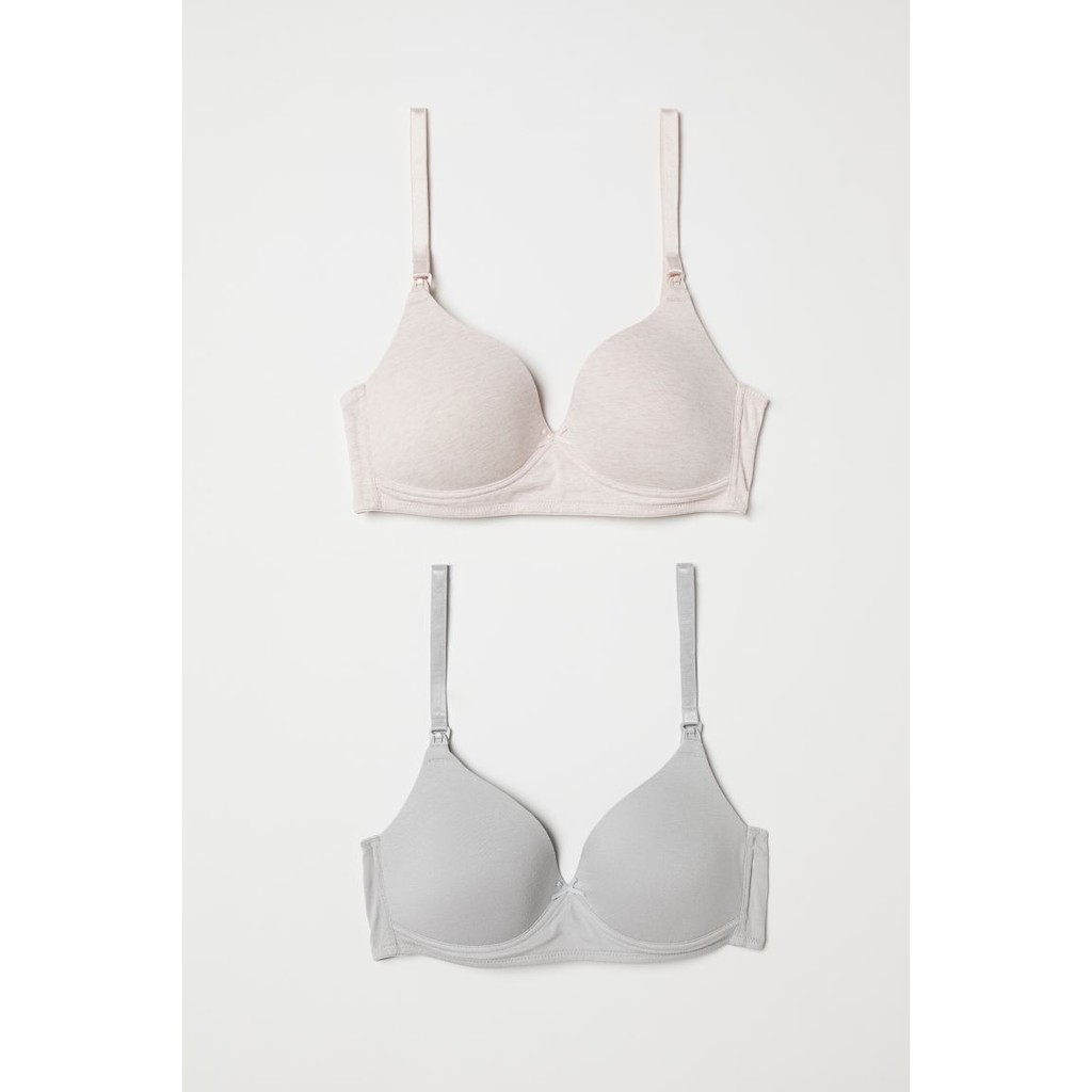 Set 2 áo ngực cho con bú cotton của H&M Nhật Bản .