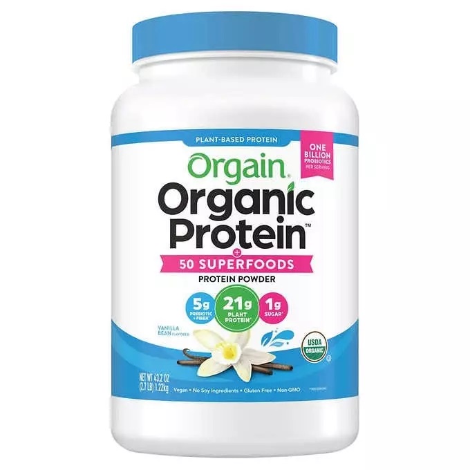 Orgain Organic Protein Bột Uống + Làm Bánh, Pha Sữa - Made In USA