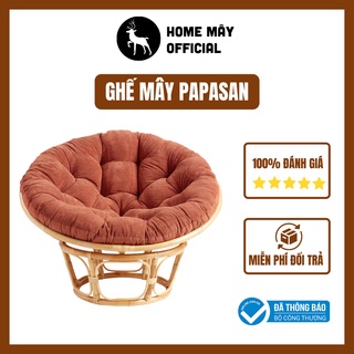 Ghế lười mây tre đan Papasan, Ghế mây thư giãn HOME MÂY cao cấp, trang trí phòng khách homestay