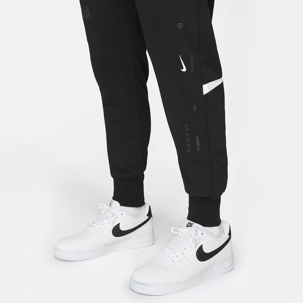 QUẦN DÀI NAM THỂ THAO NIKE SWOOSH SEMI-BRUSHED BACK PANTS - ĐEN