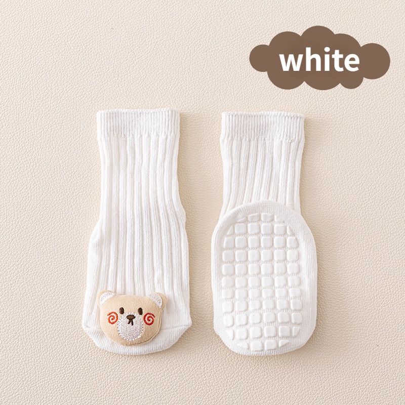 Vớ Cotton Đế Mềm Chống Trượt Họa Tiết Hoạt Hình Dành Cho Bé