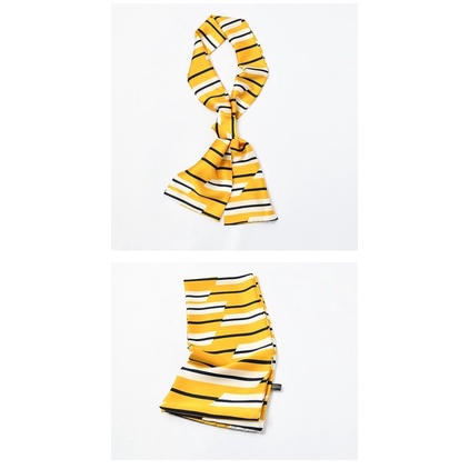 Khăn choàng cổ lụa satin thắt nơ áo sơ mi - Maben