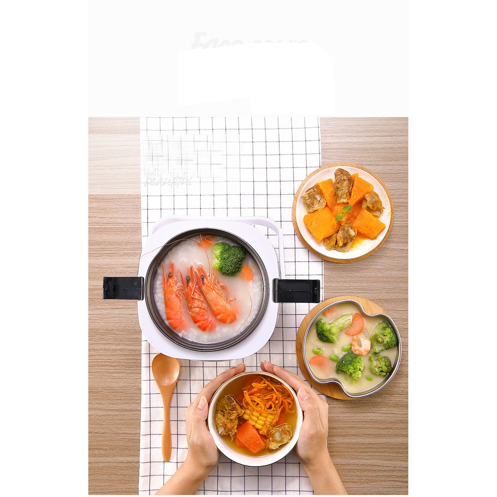 Nồi cơm điện mini - Cặp lồng nấu cơm 1.2L Big Hero đa năng nấu cơm, hâm nóng thức ăn an toàn tiện lợi | BigBuy360 - bigbuy360.vn