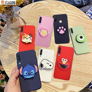 Ốp điện thoại silicon họa tiết hoạt hình 3D có giá đỡ cho Samsung Galaxy A71 A10S A20S A30S A50S BY