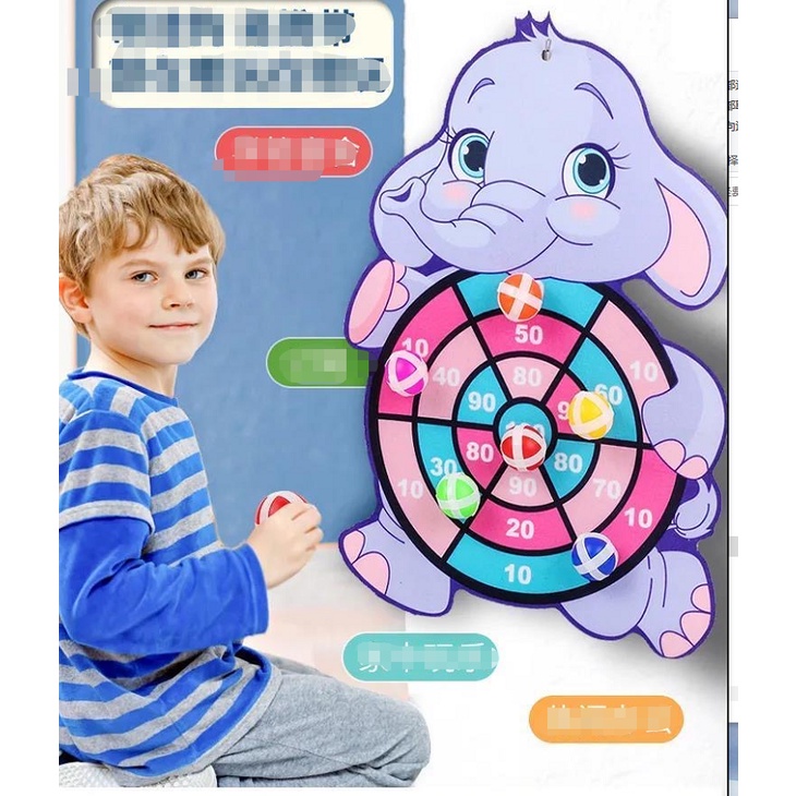 Bảng phi tiêu trẻ em ném bóng dính bố mẹ-con trong nhà thể thao hút bóng ngoài trời bé dính bóng mục tiêu đồ chơi
