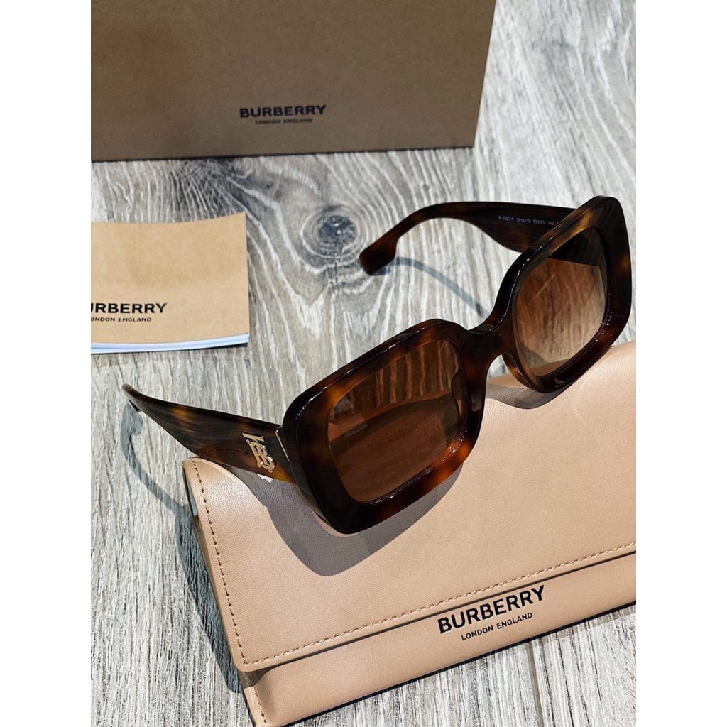 Kính mát Burberry Delilah gọng nâu havana, mắt nâu trà BE4327 Delilah