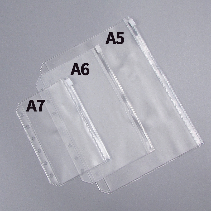 Túi đựng tài liệu sưu tầm khổ A5/A6/A7 bằng PVC làm sổ tay giấy còng
