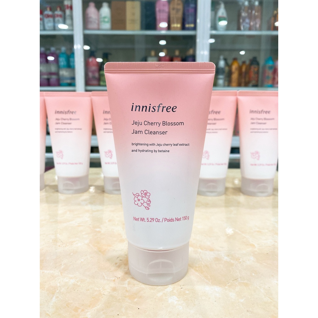 Sữa Rửa Mặt Dạng Gel Innisfree Jeju Cherry Blossom Jam Cleanser Hàn Quốc 150g