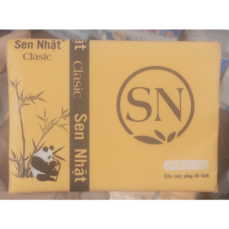Giấy ăn,giấy rút 300 tờ Sen Nhật
