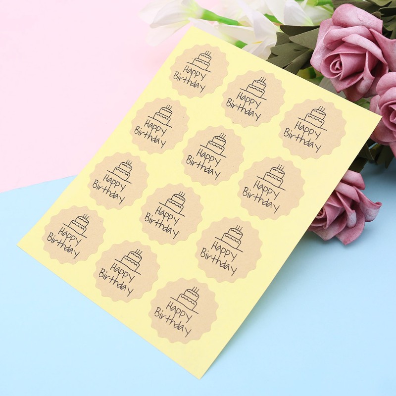 HANDMADE Bộ 120 Miếng Dán Hình Chữ Happy Birthday