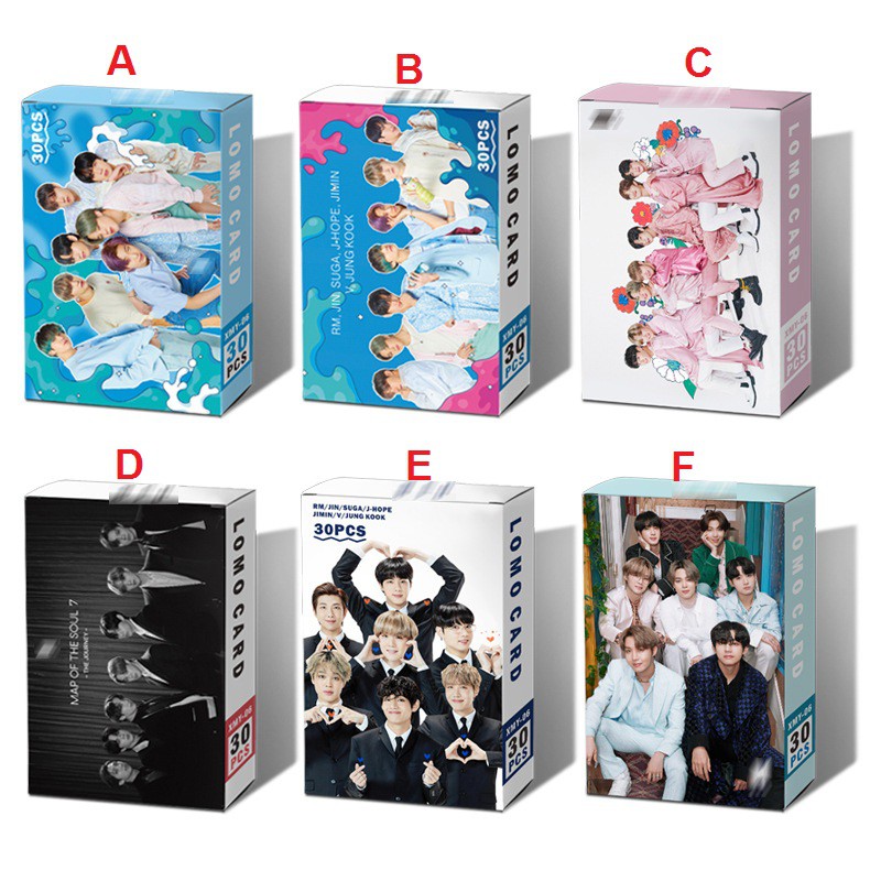 Set 30 thẻ ảnhLomo card BTS cực đẹp