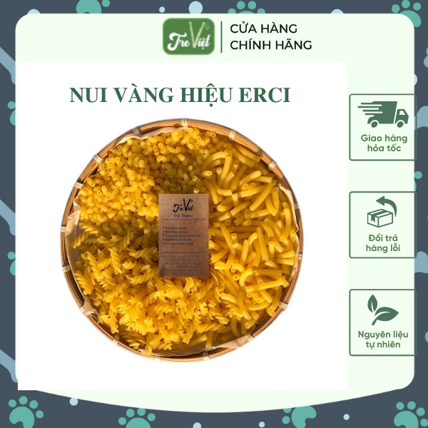 Nui vàng Erci (Lúa Sớm) - đóng gói túi giấy/ thùng giấy thân thiện môi trường
