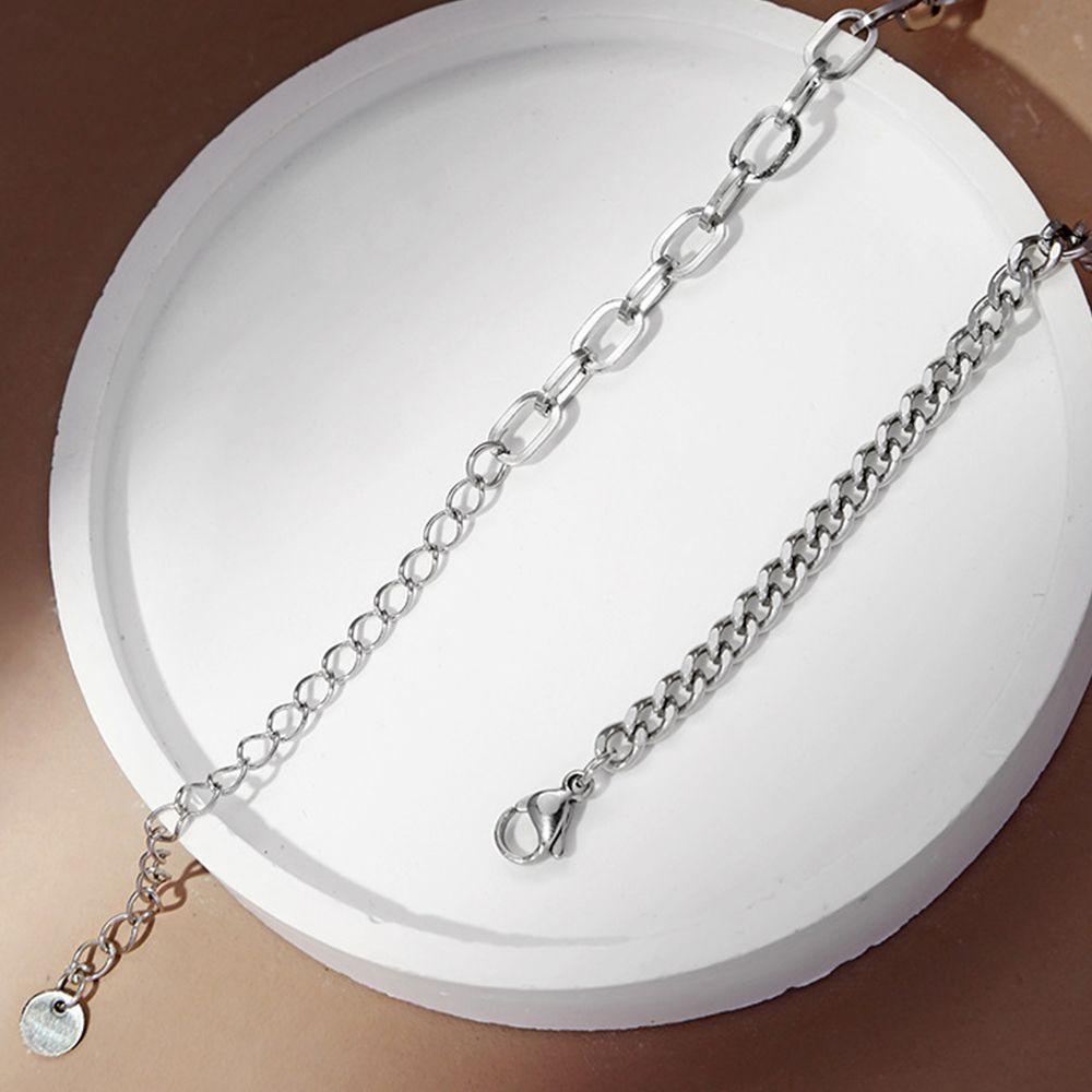 ANEMONE Vòng cổ Thép Titan Đính Đá Đơn Giản Sáng Tạo Cho Nữ