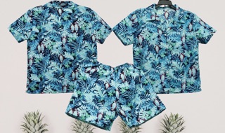 Bộ hawai vẹt xanh dương