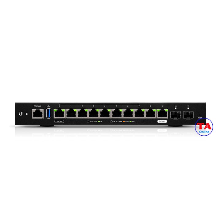 Router và Cân Bằng Tải Ubiquiti EdgeRouter 12 (ER-12) - Chịu Tải 600 User Đồng Thời