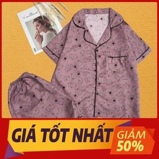 [Free Ship] Bộ Pijama Áo Cộc kèm Quần Cực Hot đẹp