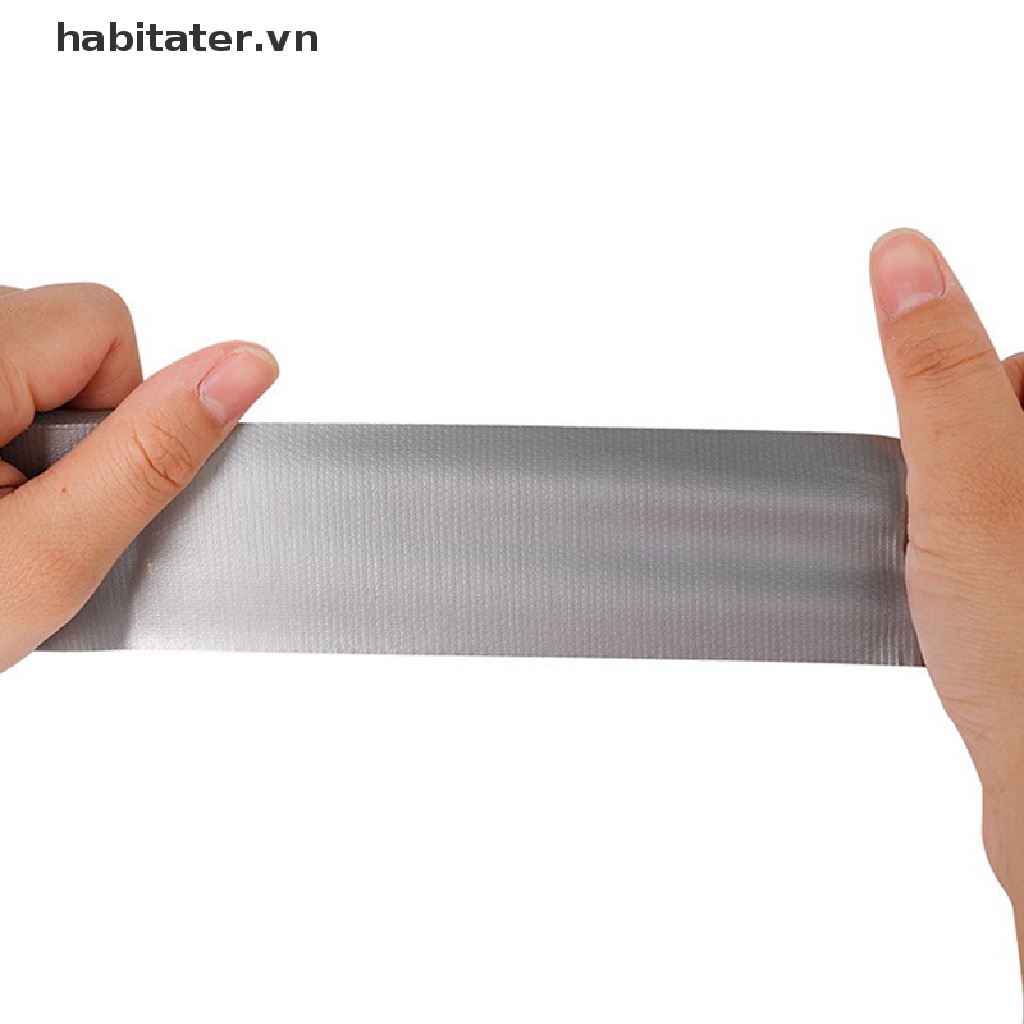 Cuộn Băng Keo Vải Siêu Dính Chống Thấm Nước Màu Xám Bạc Dài 10m