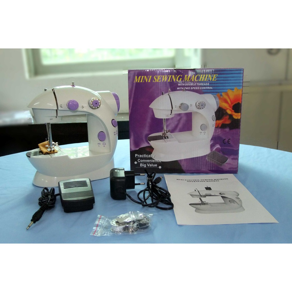 Máy may mini để bàn Sewing Machine SM-202A-Nhung Shop