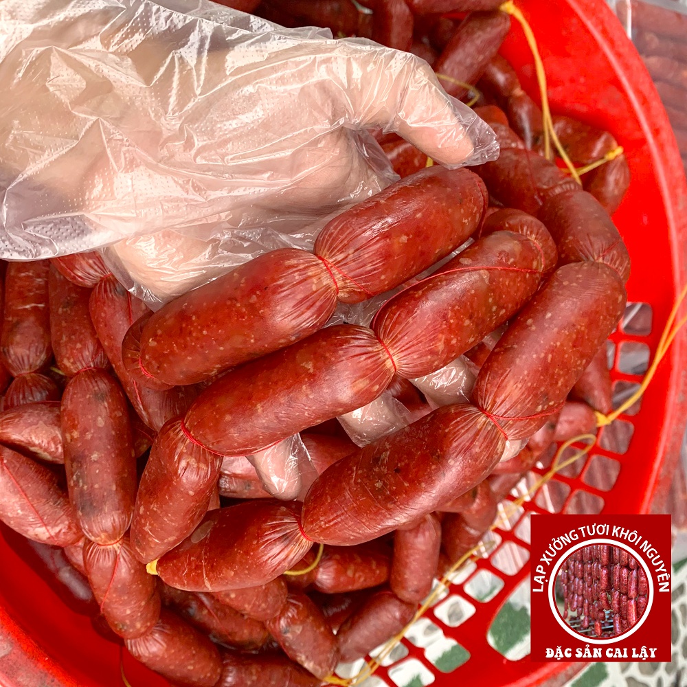 Lạp xưởng, lạp xưởng mai quế lộ, heo sấy khô 1kg [2 túi 500gr]
