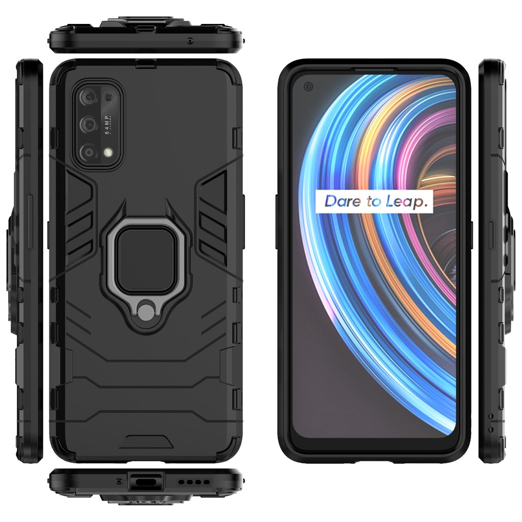 Ốp lưng Oppo Realme X7 / Realme Q2 Pro / Realme Q5 Pro Iron Man Iring chống sốc siêu bền giá đỡ xem phim