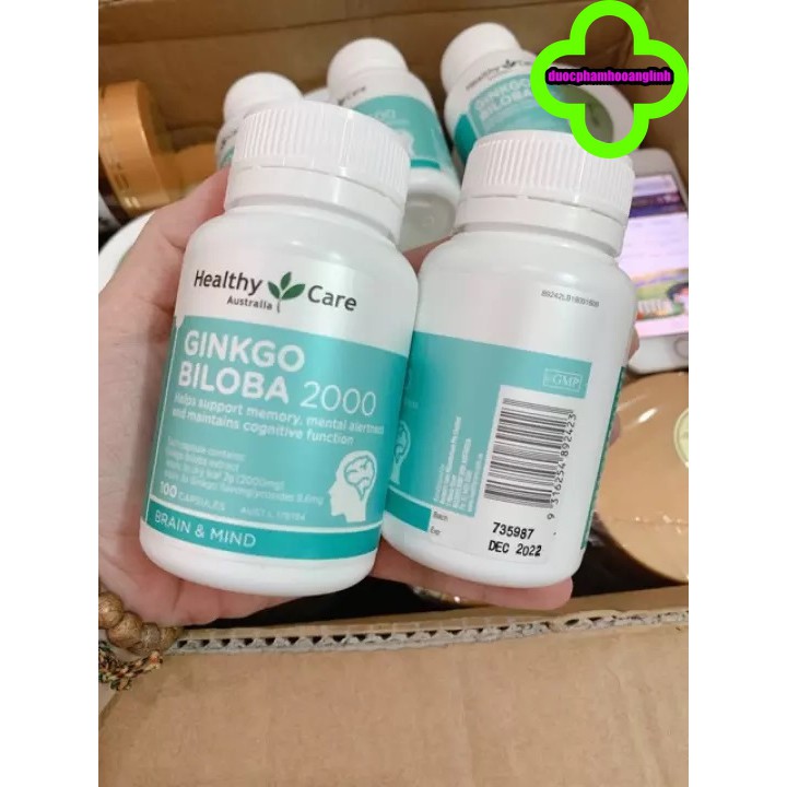 Viên Uống Ginko Biloba 2000mg Healthy Care 100 viên | BigBuy360 - bigbuy360.vn