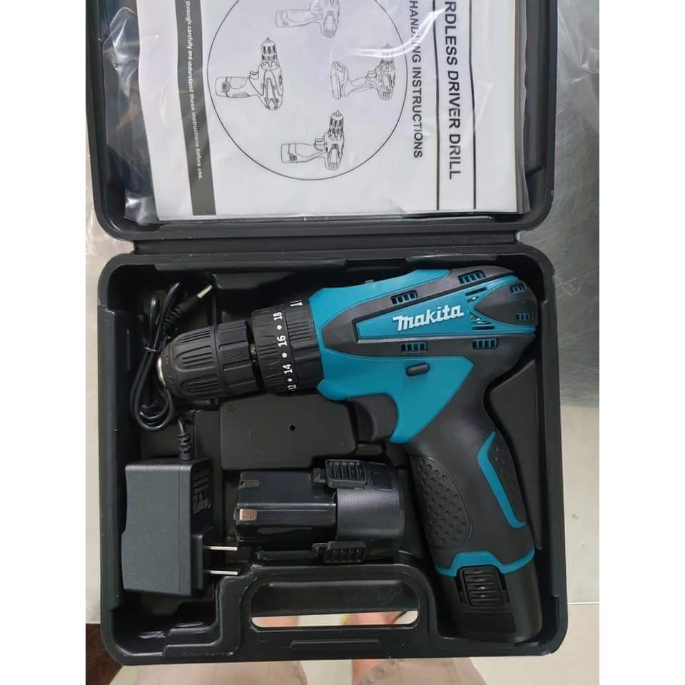 Máy Khoan Pin Makita 12V Full Phụ Kiện 100% Lõi Đồng-Bảo Hành 12 Tháng