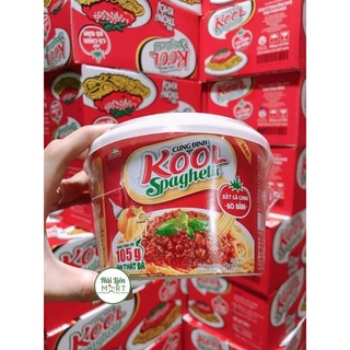 Thùng Mì trộn Kool spaghetti sốt cà chua bò bằm (12 tô 105g)