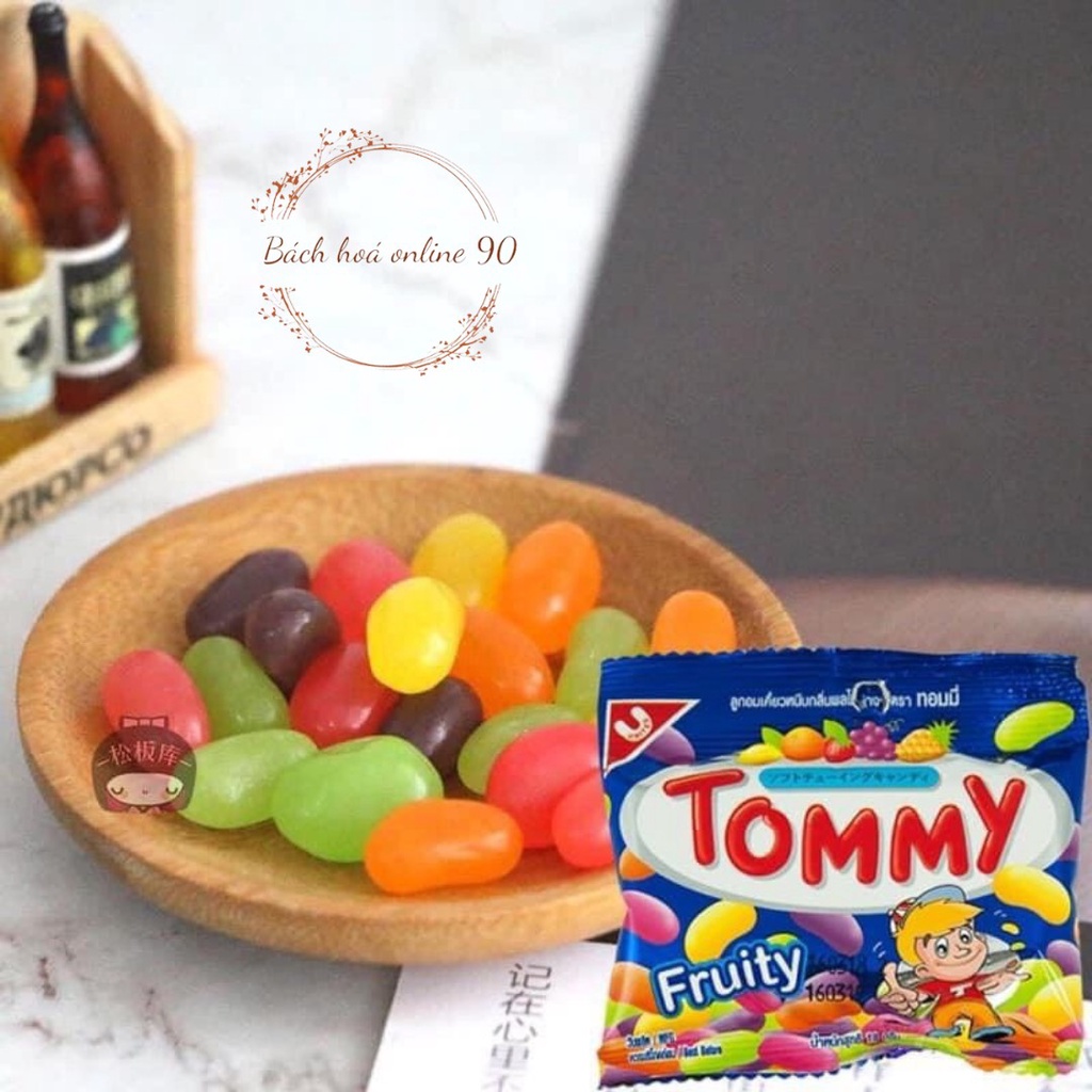 Kẹo dẻo Tommy trái cây Thái Lan gói 18g các vị