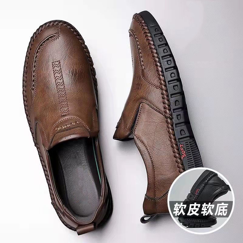 Giày Da Bò Mùa Xuân Dễ Phối Đồ Phong Cách Doanh Nhân Cho Nam 2022