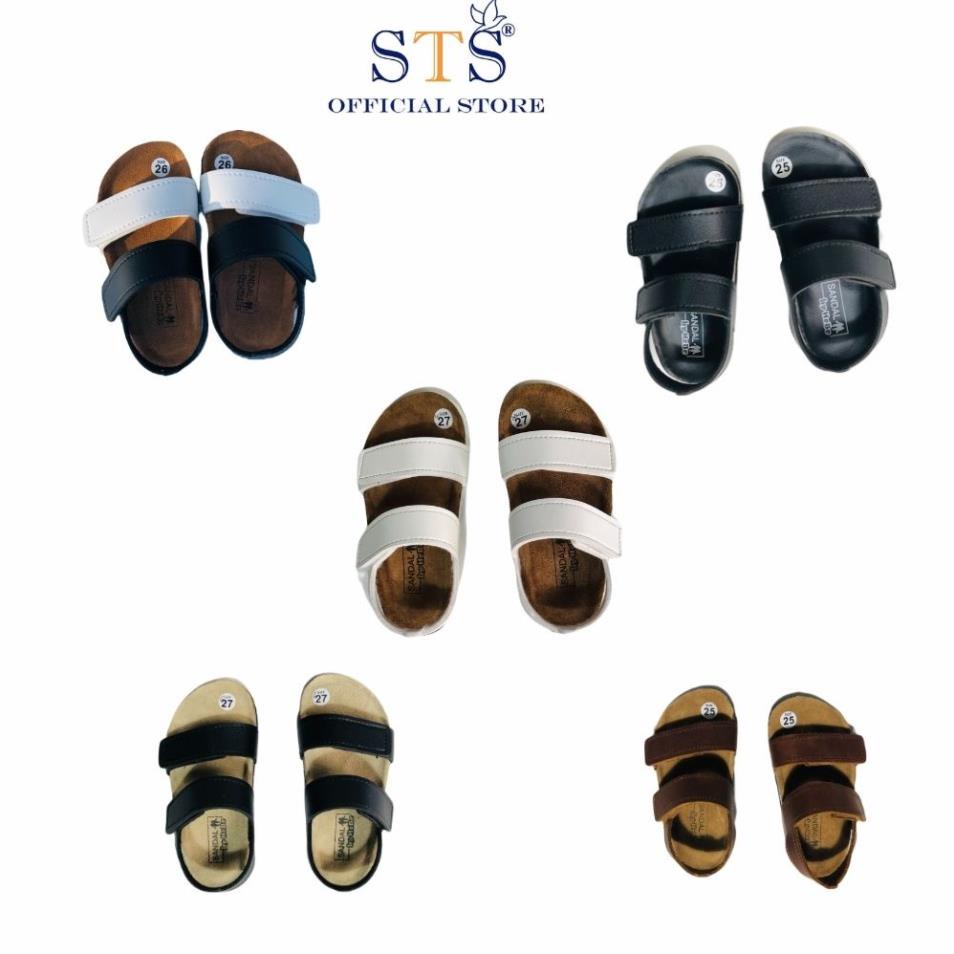 Giày Sandal Trẻ Em Bioline đế trấu quai dán cao cấp êm ái cho bé mã STK07 BH 6 tháng
