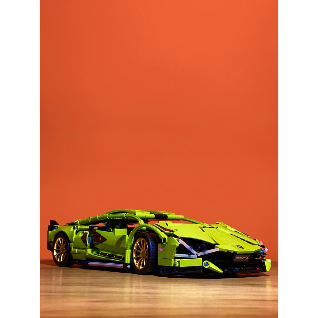 （CÓ SẴN）Đồ chơi lắp ráp mô hinh TECHINIC SY 8600 siêu xe Lamborghinis Sian FKP37 Aventador