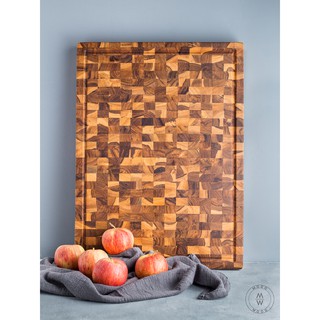 Thớt gỗ chef pro 2 - gỗ teak 38x51x3.8cm modo wood - dụng cụ nhà bếp