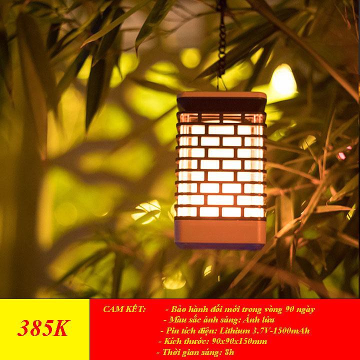 Đèn treo cây hình ngọn nến năng lượng mặt trời (new)