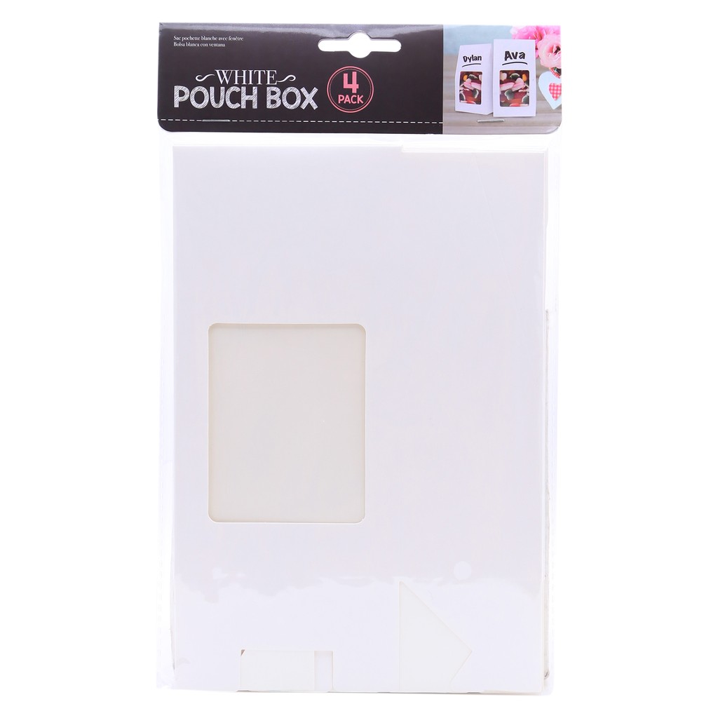 Hộp Giấy Nâu Draft Màu Trắng Có Cửa Sổ Bộ 4 Cái Uncle Bills YA0059