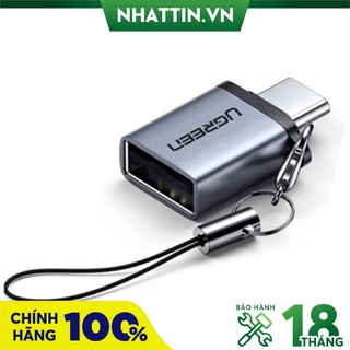 Đầu chuyển đổi OTG USB Type-C to USB 3.0 vỏ nhôm Ugreen 50283 cao cấp (Đen) - Phân Phối Chính Hãng